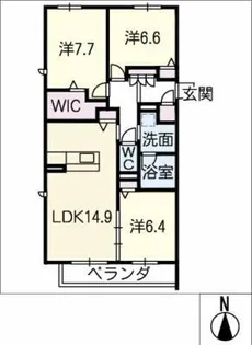グリナージュ【2階】の間取り