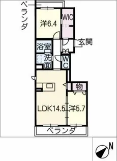 La Glycine【2階】の間取り
