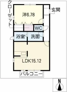 フェリシーオ入場【2階】の間取り