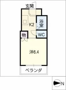 パークサイド江向【1階】の間取り