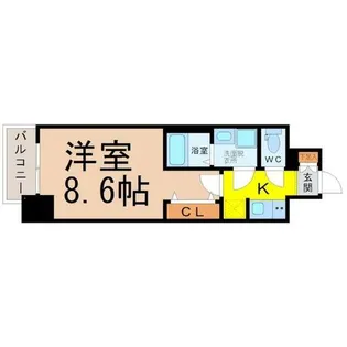 S-RESIDENCE金山WEST【9階】の間取り