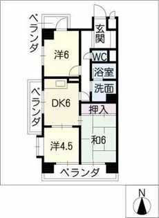 センチュリーコート【4階】の間取り