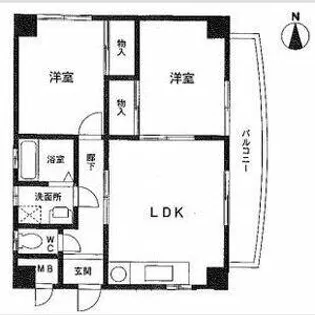 ルミエール塩釜【5階】の間取り