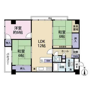 シャルマンコーポ大和郡山(0005277)【5階】の間取り