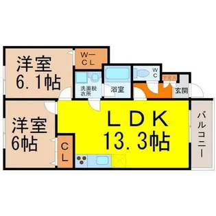 ルミエール(Lumiere)【1階】の間取り