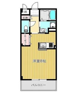 ミ ピアーチェ【4階】の間取り