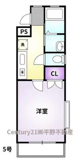 ロックフィル日ノ出【3階】の間取り