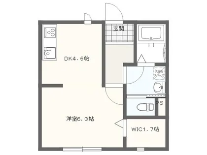 第3アンシックス【1階】の間取り