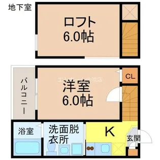Casa名駅南(カーサ名駅南)【1階】の間取り