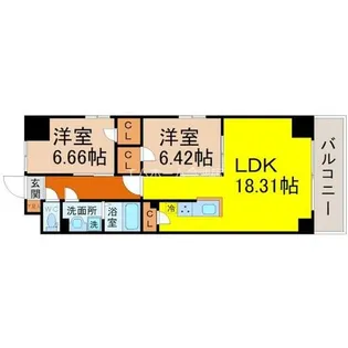 S-FORT鶴舞arts【4階】の間取り