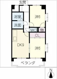 ウイングトミタ【3階】の間取り