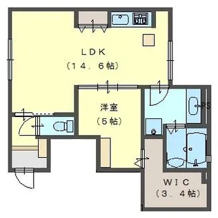 エントレ平野【1階】の間取り