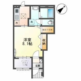 パーチ モリカミ【1階】の間取り