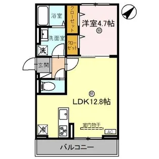 サイドヴェルデ守山 守山市守山【1階】の間取り