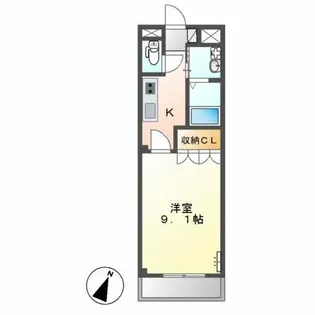 クレア・パル【2階】の間取り