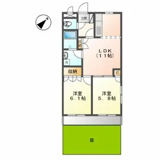 エターナル かじま【1階】の間取り
