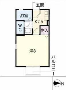 グレースハイム【2階】の間取り