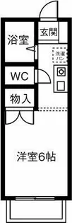 アネックス六軒屋【201号室】の間取り
