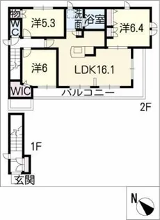 ギャラリー稲花堂【2階】の間取り