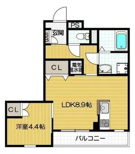 ボヌーリア【302号室】の間取り