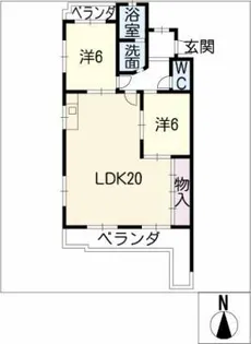 フィラアルタ左京山【2階】の間取り