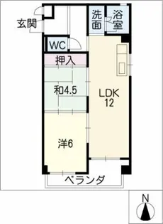 高砂コーポラス【3階】の間取り