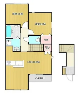 エスペランサ粟津Ⅴ【2階】の間取り