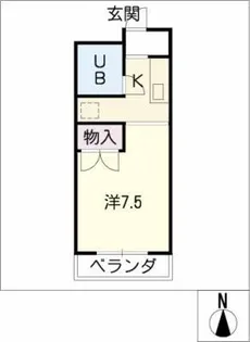 メゾンマルキ【1階】の間取り