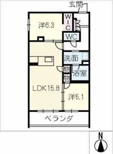アンビエラ【3階】の間取り