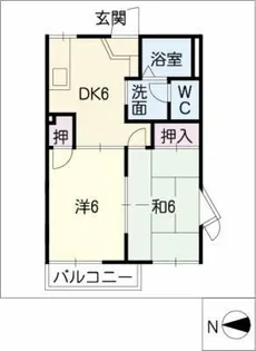 キャピタルジン【2階】の間取り
