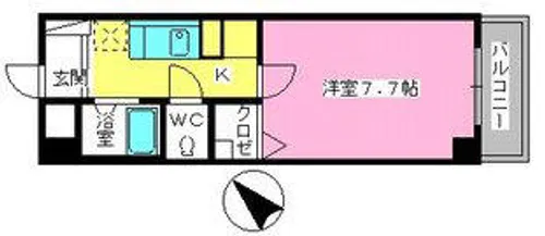 シャトレTOKIE【305号室】の間取り