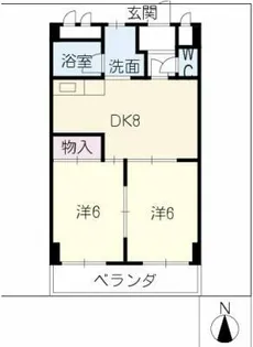 千成ハイネス【3階】の間取り