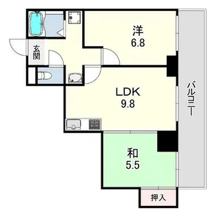 ルミエール西宮【4階】の間取り