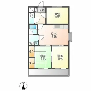 ジュネコキアージュ桜山【10階】の間取り