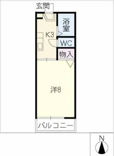 ドミール滝子【2階】の間取り