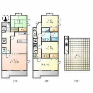 パルシオ広路【1階】の間取り