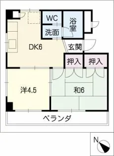 ベルガーデン向山1号館【2階】の間取り