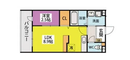 グランソレイユ博多南【3階】の間取り