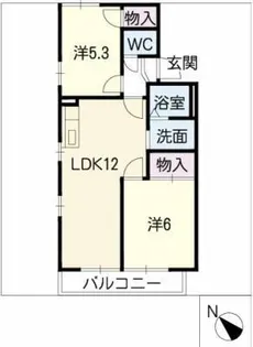 クリアハウス杉 A棟【2階】の間取り