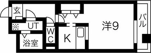 プリミエール塩付通【1階】の間取り