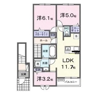 グランベッセル 3【202号室】の間取り