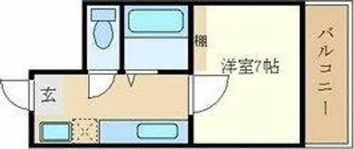 みくもハイツ【3階】の間取り