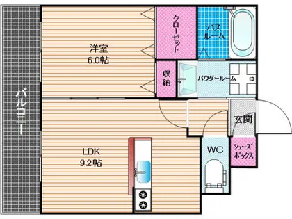 第38川崎ビル【501号室】の間取り