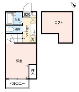 アンレーヴ【201号室】の間取り