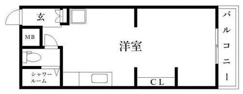 サンハイツ福田【301号室】の間取り