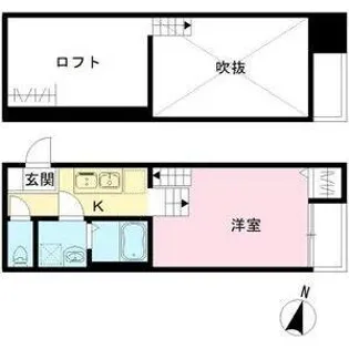 Sereno内田橋【2階】の間取り