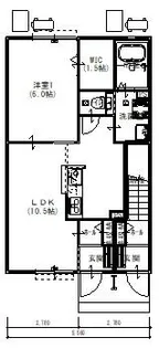 グリーングラスⅡ【2階】の間取り