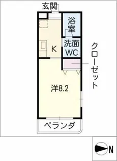 プリミエール・レンナ【3階】の間取り