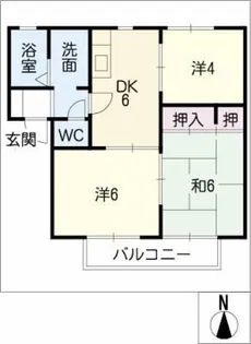 ディアス蔵【2階】の間取り