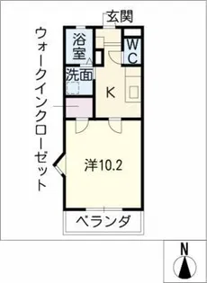 アムール青陵【2階】の間取り